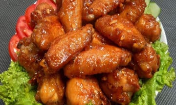 Gà chiên mắm tỏi mật ong ngon
